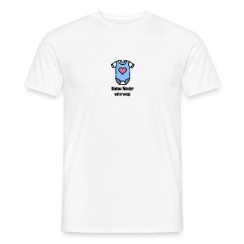 Baby unterwegs - Männer T-Shirt - Weiß - Vorne - AI Model Male 178 dark (178cm)