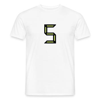 5. 5 JAHRE. 5-JÄHRIGES JUBILÄUM. GEBURTSTAG 5 JAHRE. - Männer T-Shirt - Weiß - Vorne - AI Model Male 178 dark (178cm)