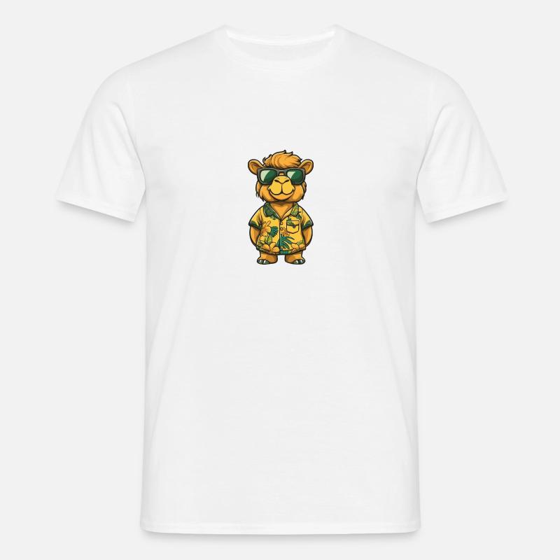Kamel Comic Cool Sommer - Männer T-Shirt - Weiß