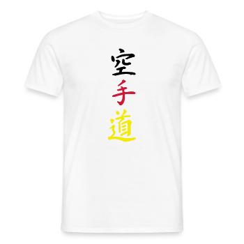 karate germany - Männer T-Shirt - Weiß - Vorne - AI Model Male 178 dark (178cm)