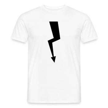 Blitz - Männer T-Shirt - Weiß - Vorne - AI Model Male 178 dark (178cm)