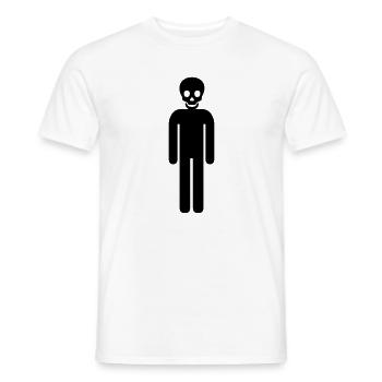 Totenkopf - Figur - Männer T-Shirt - Weiß - Vorne - AI Model Male 178 dark (178cm)