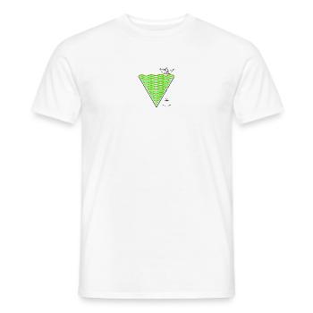 Triangle Sea and Love Happiness Anchor - Men's T-Shirt - white - Front - AI Model Male 178 dark (178cm)