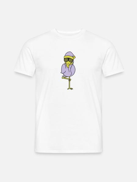 flamingo weihnachtsmann - Männer T-Shirt - Weiß