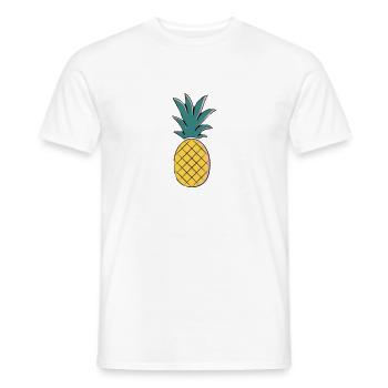 Pineapple - T-shirt homme - blanc - Devant - AI Model Male 178 dark (178cm)