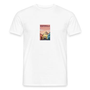 Guatemala Guatemalan Flagge DNA I Geschenk - Männer T-Shirt - Weiß - Vorne - AI Model Male 178 dark (178cm)