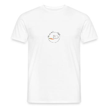 Hase mit Möhre Ostergeschenk - Männer T-Shirt - Weiß - Vorne - AI Model Male 178 dark (178cm)