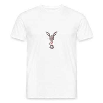 Rosa Lapin - T-shirt homme - blanc - Devant - AI Model Male 178 dark (178cm)