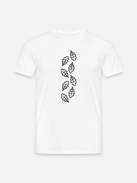 Eichenblatt Blatt Symbol - Männer T-Shirt - Weiß