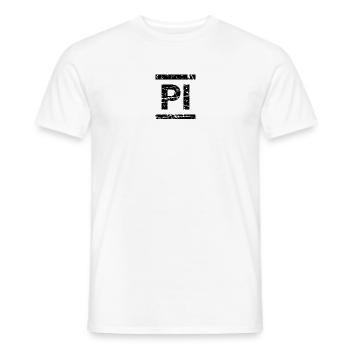 Pi - Men's T-Shirt - white - Front - AI Model Male 178 dark (178cm)