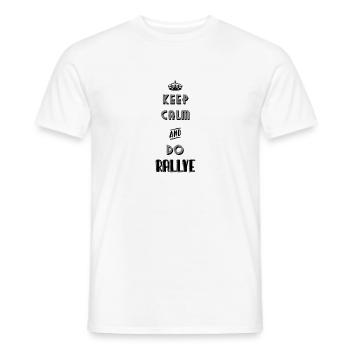 T shirt I skins not I rally - Men's T-Shirt - white - Front - AI Model Male 178 dark (178cm)