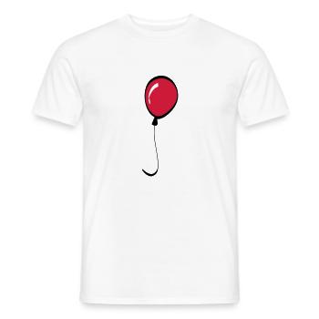 ballon - T-shirt homme - blanc - Devant - AI Model Male 178 dark (178cm)