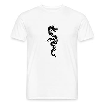 Drachen Kampfsport - Männer T-Shirt - Weiß - Vorne - AI Model Male 178 dark (178cm)