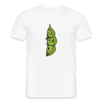 Erbsen - Männer T-Shirt - Weiß - Vorne - AI Model Male 178 dark (178cm)