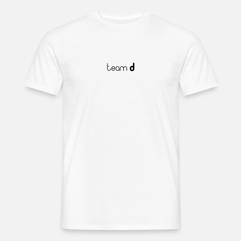 team d - Männer T-Shirt - Weiß