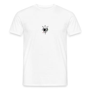 Cadeau motocycliste Casque moto - T-shirt homme - blanc - Devant - AI Model Male 178 dark (178cm)