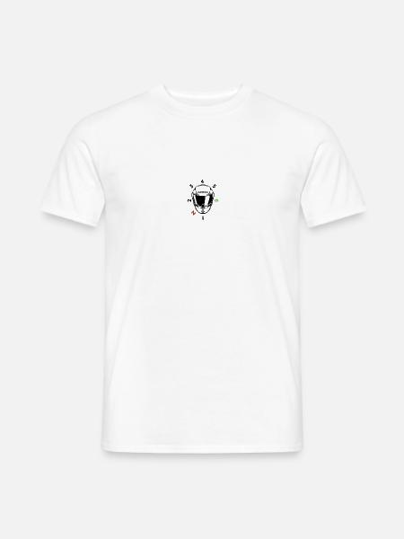 Motorradfahrer Geschenk Motorrad Motorradhelm - Männer T-Shirt - Weiß