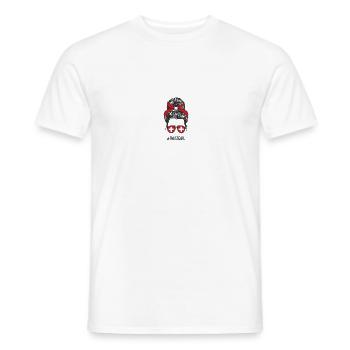 Switzerland Hopp Schwiiz Flag Fanshirt Gift - Men's T-Shirt - white - Front - AI Model Male 178 dark (178cm)
