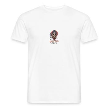 Sankt Pauli St. Pauli Paulianer Geschenk Moin - Männer T-Shirt - Weiß - Vorne - AI Model Male 178 dark (178cm)