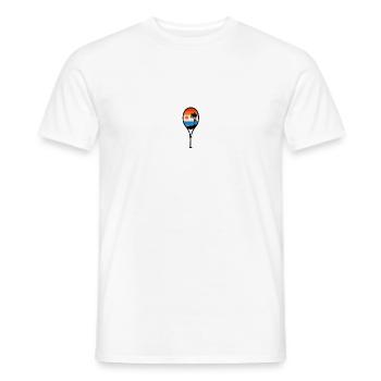 Joueur de tennis Raquette de tennis Jeu de tennis Cadeau - T-shirt homme - blanc - Devant - AI Model Male 178 dark (178cm)