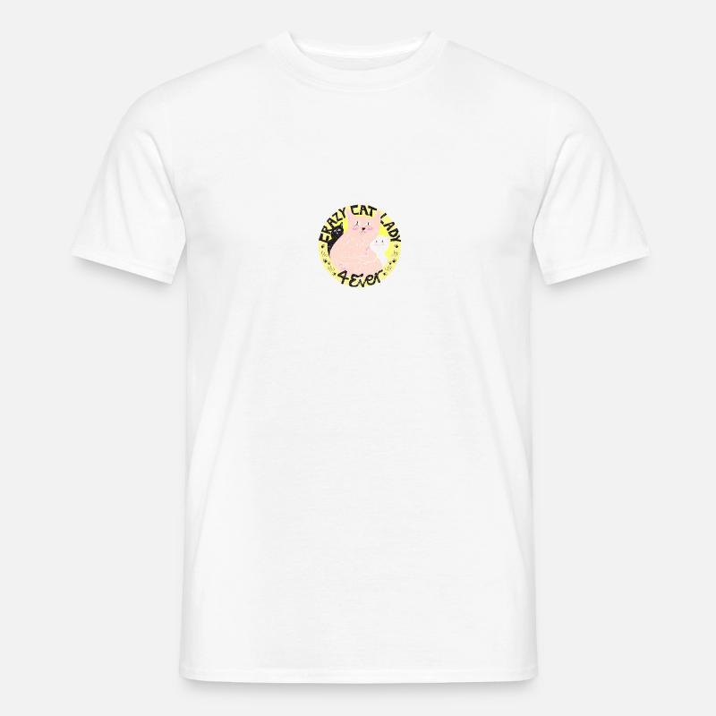 Katze - Männer T-Shirt - Weiß
