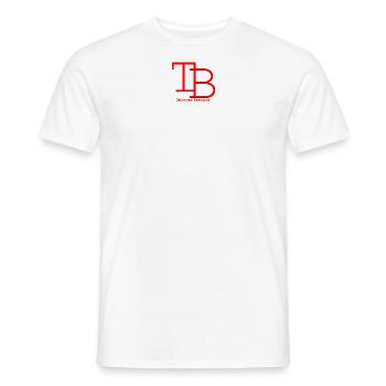 Logo Tattooed Bastards Tattoo Artist encré - T-shirt homme - blanc - Devant - AI Model Male 178 dark (178cm)