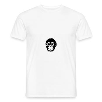 Ape - Men's T-Shirt - white - Front - AI Model Male 178 dark (178cm)
