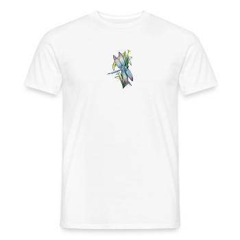 libellule - T-shirt homme - blanc - Devant - AI Model Male 178 dark (178cm)