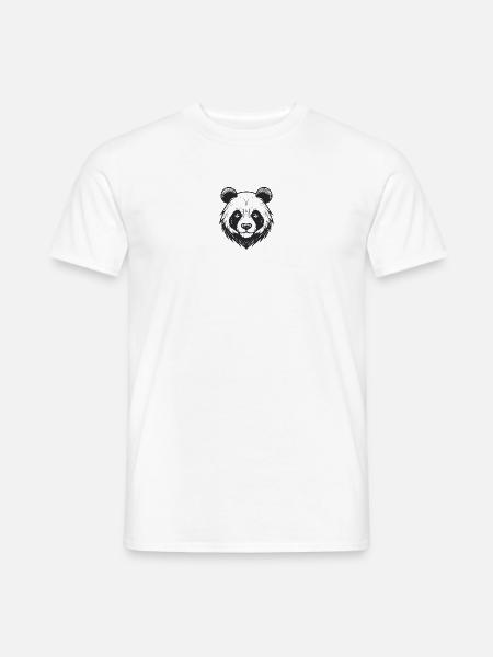 Bärengesicht mit Wildtier-Charme - Männer T-Shirt - Weiß