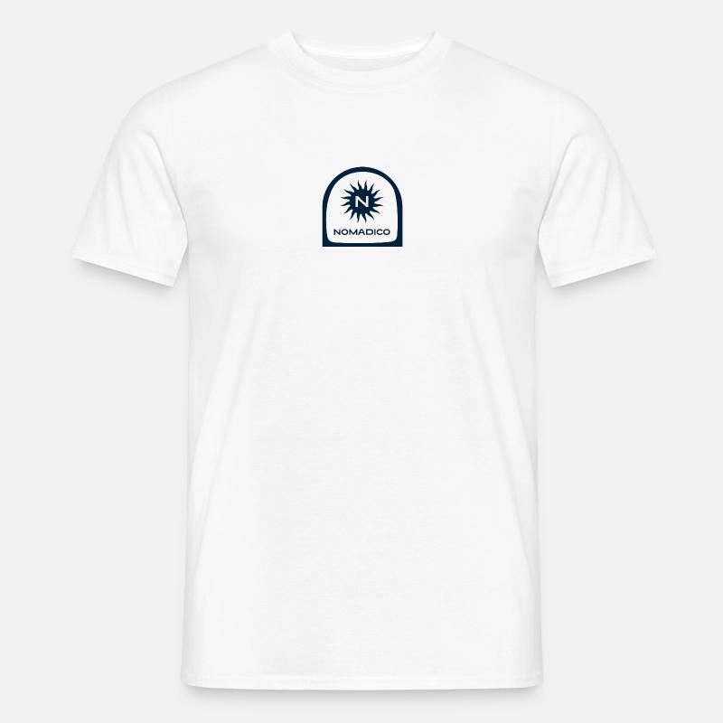 Bogen Ocean_Blue_Nomadico - Männer T-Shirt - Weiß