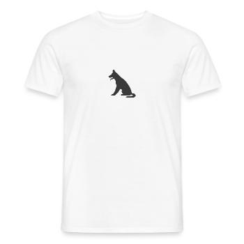 Hund - Männer T-Shirt - Weiß - Vorne - AI Model Male 178 dark (178cm)
