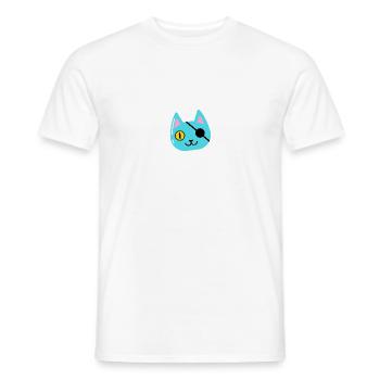 Katze - Männer T-Shirt - Weiß - Vorne - AI Model Male 178 dark (178cm)