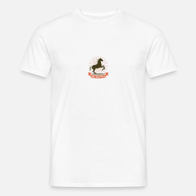 Pferde - Männer T-Shirt - Weiß