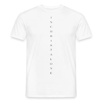 In Christ alone [D.O] - Männer T-Shirt - Weiß - Vorne - AI Model Male 178 dark (178cm)