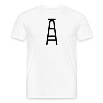 Leiter - Männer T-Shirt - Weiß - Vorne - AI Model Male 178 dark (178cm)