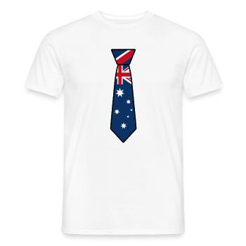 Match nul Australie - T-shirt homme - blanc - Devant - AI Model Male 178 dark (178cm)