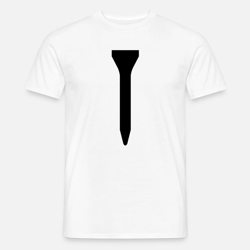 Golf Tee - Männer T-Shirt - Weiß