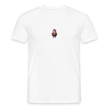 Galaktischer Eisaffe - Männer T-Shirt - Weiß - Vorne - AI Model Male 178 dark (178cm)