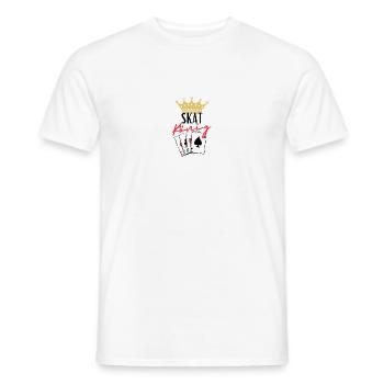 Skat König - Männer T-Shirt - Weiß - Vorne - AI Model Male 178 dark (178cm)