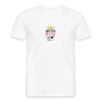 Watten König - Männer T-Shirt - Weiß - Vorne - AI Model Male 178 dark (178cm)