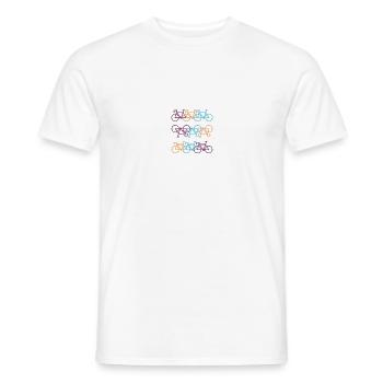 Fahrrad - Männer T-Shirt - Weiß - Vorne - AI Model Male 178 dark (178cm)