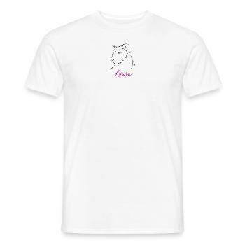 Löwin Sternzeichen - Männer T-Shirt - Weiß - Vorne - AI Model Male 178 dark (178cm)