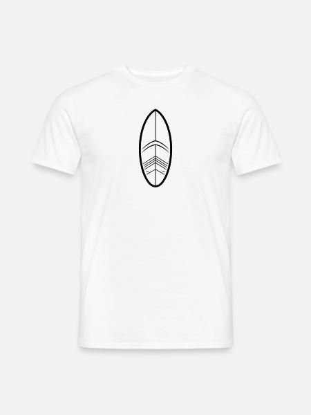 Surfen - Männer T-Shirt - Weiß
