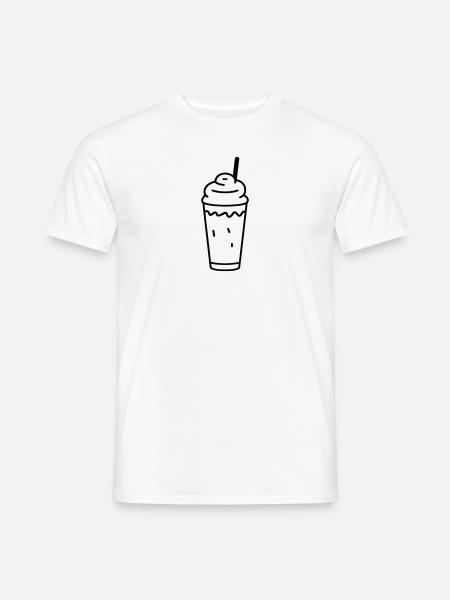 Milchshake - Männer T-Shirt - Weiß