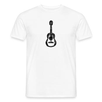 Gitarre Gitarrist - Männer T-Shirt - Weiß - Vorne - AI Model Male 178 dark (178cm)