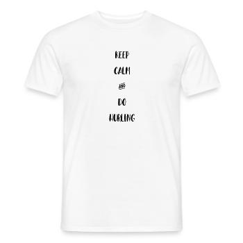 Hurling Ireland - Men's T-Shirt - white - Front - AI Model Male 178 dark (178cm)