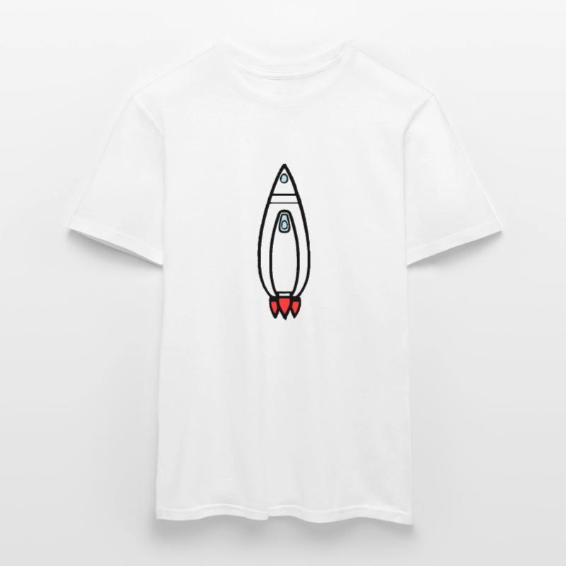 Spacecraft Rocket Space Space Flight Vector Men’s T-shirt