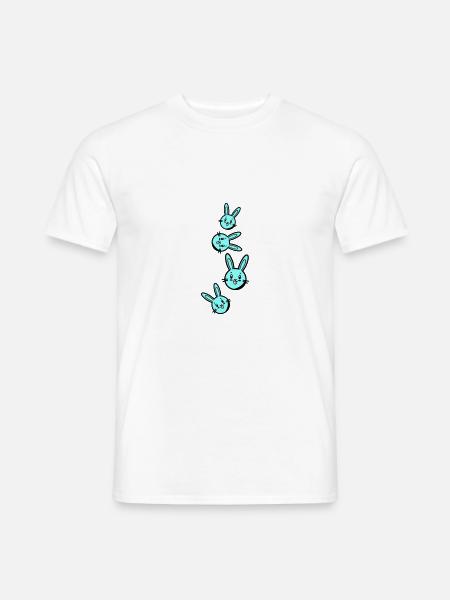 Ostern Symbol Hase - Männer T-Shirt - Weiß
