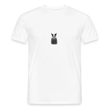 Süßer kleiner dachs aus dem Wald Geschenkidee - Männer T-Shirt - Weiß - Vorne - AI Model Male 178 dark (178cm)