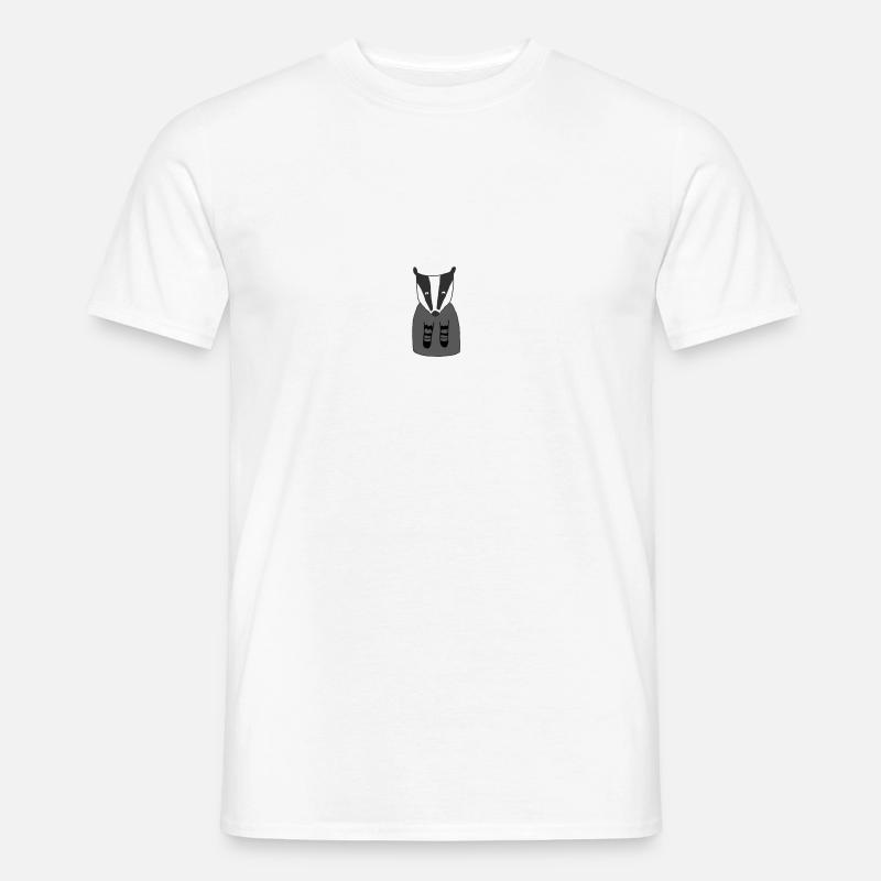 Süßer kleiner dachs aus dem Wald Geschenkidee - Männer T-Shirt - Weiß
